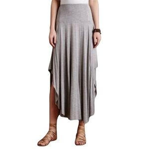 ANTHROPOLOGIE WESTON Gray Asymmetrical Women's Skirt Size L